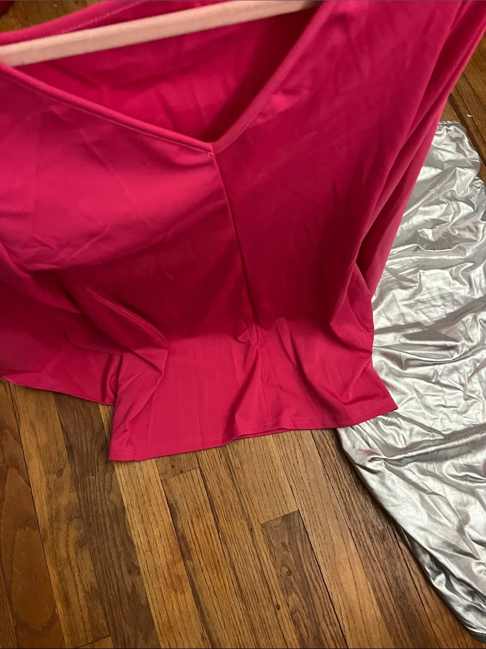 SHEIN pink asymmetrical
